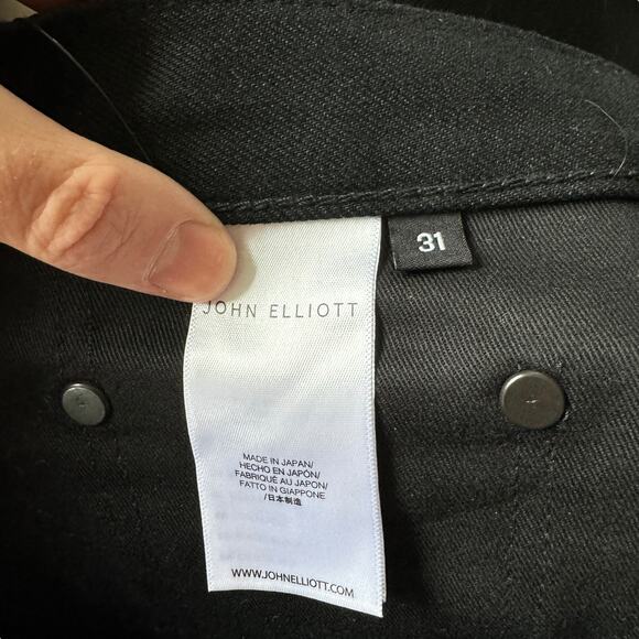 John Elliot Straight Leg Black Jeans - Picture 4 of 9